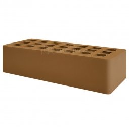 Кирпич лицевой керамический Коричневый пустотелый одинарный М125