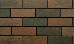 Кирпич лицевой гиперпрессованный Черно-красный «Бисмарк» пустотелый 1.4 НФ