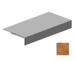 Планка аквилон Первая Кровельная 40х20х20 (декоративно-полимерное покрытие) 2м под темное дерево