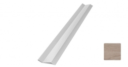 Планка начальная Первая Кровельная «Брус» (декоративно-полимерное покрытие) 3м светлый орех