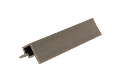 Угловой элемент для фасадной панели Nusadua 3D CO-EX 53х57х3600 мм Snow mix