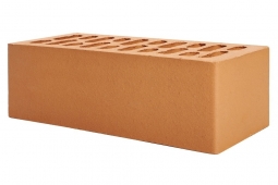 Кирпич лицевой керамический Абрикос пустотелый полуторный
