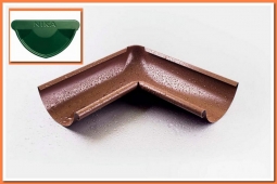 Внутренний угол желоба Nika D125х90 RAL6005 Зеленый мох