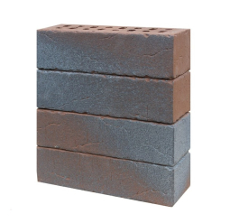 Кирпич клинкерный фасадный «Возрождение» «Нордвейк» «Винтаж» терракотовый с серебром Евро 0,7НФ