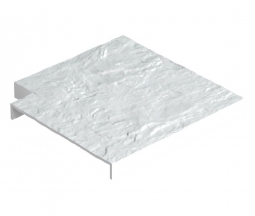 Угловая накладка для бордюра Docke Белый