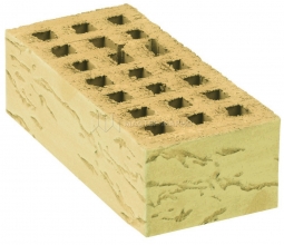 Кирпич лицевой керамический «Слоновая кость» «Грецкий орех» пустотелый утолщенный