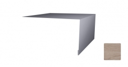 Планка откосная простая Первая Кровельная 75х100 (декоративно-полимерное покрытие) 3м светлый орех