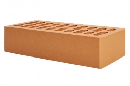 Кирпич лицевой керамический Абрикос пустотелый одинарный