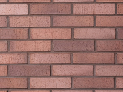 Кирпич лицевой клинкерный «Бордовый» «Каре» пустотелый Евро 0.5НФ