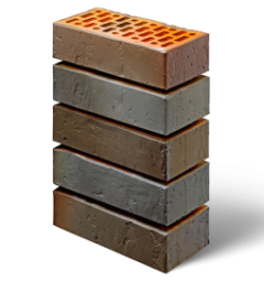 Кирпич лицевой керамический «Флэш» «Агат Сахара» пустотелый одинарный