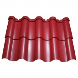 Металлочерепица Андалузия Красное Вино RAL 3005