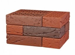 Кирпич лицевой керамический «Бавария микс» «Кора дерева» пустотелый утолщенный