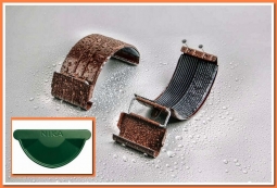 Соединитель желоба Nika D125 RAL6005 Зеленый мох