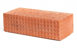 Кирпич рядовой керамический Красный «Рифленый» полнотелый одинарный М125