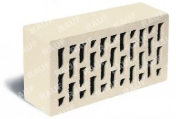 Кирпич лицевой керамический Белый пустотелый одинарный