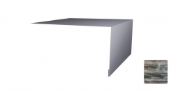 Планка откосная простая Первая Кровельная 50х200 (декоративно-полимерное покрытие) 3м сланец