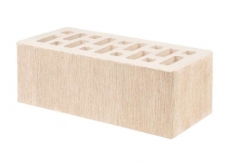 Кирпич лицевой керамический Белый «Бархат» пустотелый утолщенный