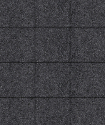 Тротуарная плитка Поревит Квадрат Мрамор Черный 300х300х60 мм