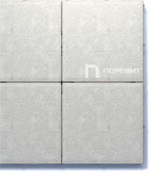 Тротуарная плитка Поревит Квадрат Белый 60 мм 500х500