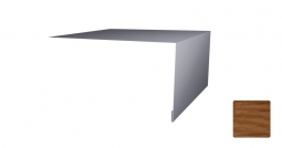 Планка откосная простая Первая Кровельная 75х150 (декоративно-полимерное покрытие) 2м под дуб 3D