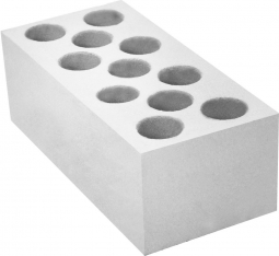 Кирпич лицевой силикатный Ультра Белый пустотелый одинарный