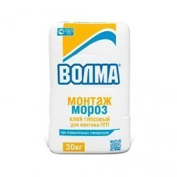 Клеевая смесь Волма Монтаж гипсовая монтажная морозостойкая 30кг