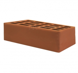 Кирпич лицевой керамический Красный пустотелый одинарный