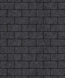 Тротуарная плитка Поревит Прямоугольник Мрамор Черный 40 мм 100х200