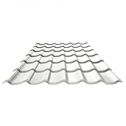 Металлочерепица Монтеррей Сигнальный белый RAL 9003