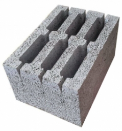 Керамзитоблок пустотелый 390x290x188 мм М-50