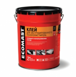 Клей Ecomast для экструдированного пенополистирола, металлическое ведро 5 л