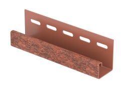 J-планка Ю-Пласт Stone-House Кирпич красный