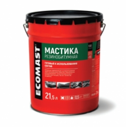 Мастика резинобитумная Ecomast металлическое ведро 5 л