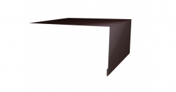 Планка откосная простая Первая Кровельная 75х100 (полиэстер) 3м шоколад