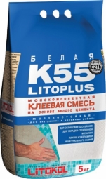 Клей Litokol Litoplus K55 для мозаики, плитки, натурального камня 5кг