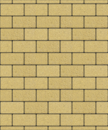 Тротуарная плитка Поревит Прямоугольник Гранит Желтый 200х100х60 мм