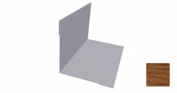 Угол внутренний Первая Кровельная 50х50 (декоративно-полимерное покрытие) 3м под дуб 3D