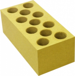 Кирпич лицевой силикатный Желтый пустотелый утолщенный
