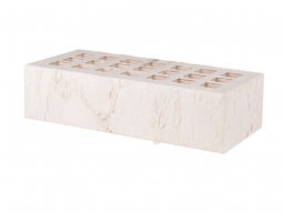 Кирпич лицевой керамический «Белый» «Скала» пустотелый одинарный