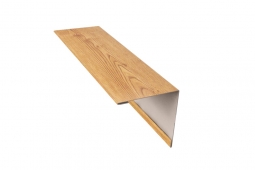 Угол наружный Первая Кровельная 50х50 (декоративно-полимерное покрытие) 2м под темное дерево