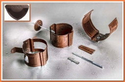 Держатель трубы Nika, на кирпич RR-32 Темно-Коричневый