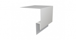 Планка откосная сложная Первая Кровельная «Брус» 75х150 (полиэстер) 2м белый