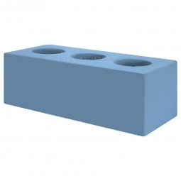 Кирпич лицевой силикатный Синий пустотелый утолщенный