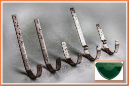 Держатель желоба Nika карнизный RAL6005 Зеленый мох