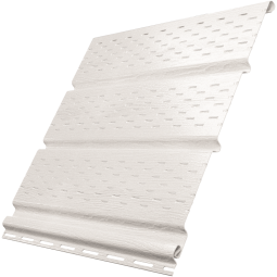 Софит Ю-Пласт белый с полной перфорацией