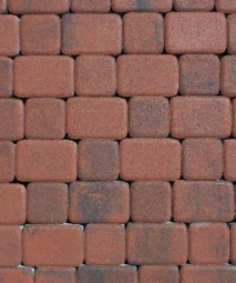 Тротуарная плитка Поревит Классико Клинкер, 40 мм 2 камня