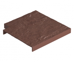 Угловая накладка для бордюра Docke Земляной