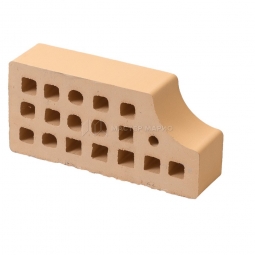 Кирпич фасонный керамический «Соломенный» пустотелый одинарный профиль В