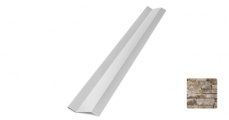 Планка начальная Первая Кровельная «Брус» (декоративно-полимерное покрытие) 2м камень