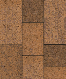 Тротуарная плитка Поревит Трио Арабская ночь, 60 мм